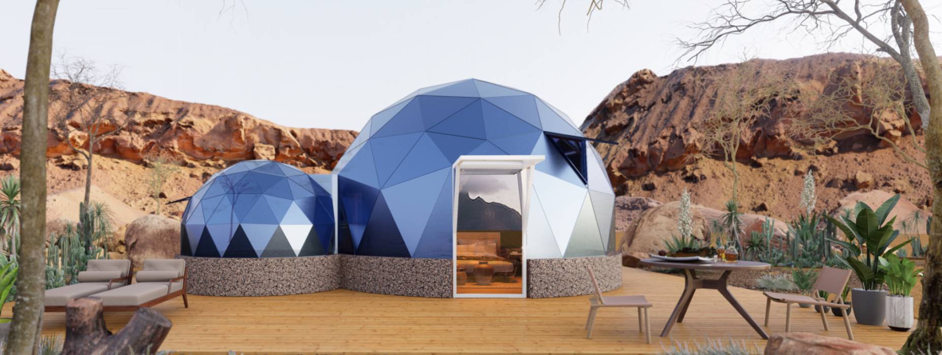 北塘区球形智能光伏玻璃星空房